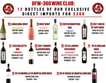 DFW 360 Wine Club #2