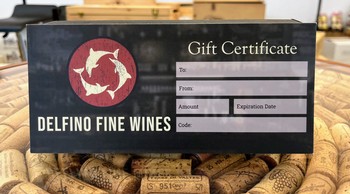 Delfino Fine Wines Gift Card $25.00
