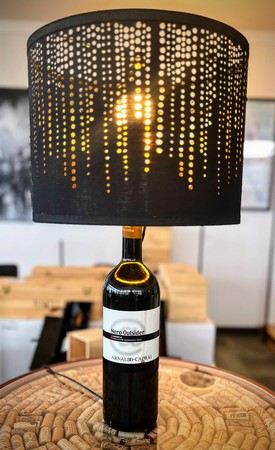 Vintage Wine Bottle Lamp